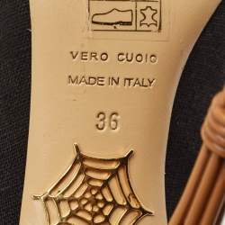 Pre Owned Charlotte Olympia Dolly Size 36 Black Canvas Platform Pumps