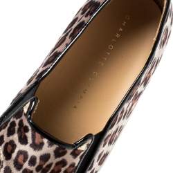 Charlotte Olympia Multicolor Leopard Print Velvet Cool Cats Slip On Sneakers Size 36