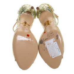 olympia glitter and leather trainer