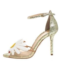olympia glitter and leather trainer