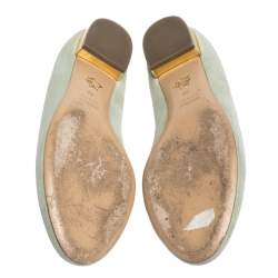 Pre Owned حذاء سليبرز شارلوت أوليمبيا سويدي أزرق فاتح جيميني مقاس 41