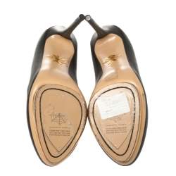 مملوكة مسبقًا Charlotte Olympia Black Dolly Platform Pumps Size 39.5