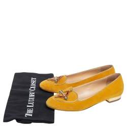 Charlotte Olympia  Yellow Suede Sagittarius  Loafers  Size 36