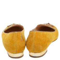 Charlotte Olympia  Yellow Suede Sagittarius  Loafers  Size 36