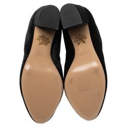 مملوكة مسبقًا Charlotte Olympia Black Velvet Alba Ankle Boots Size 36.5