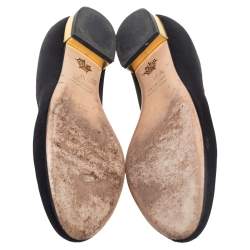 مملوكة مسبقًا صندل فلات شارلوت أوليمبيا إموتيكات تشيكي كيتي ساتان أسود مقاس 37