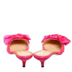 مملوكة مسبقًا حذاء مولز شارلوت أوليمبيا صوفي ساتان وردي مقاس 40