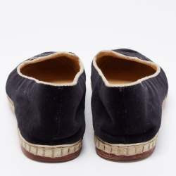 Charlotte Olympia Black Velvet Kitty Slip On Loafers Size 39