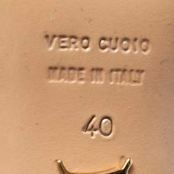 Charlotte Olympia Metallic Leather Platform Ankle Strap Sandals Size 40