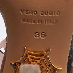 Charlotte Olympia Brown PVC Take 85 Film Strip Sandals Size 36