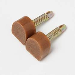 Pre Owned Charlotte Olympia Beige Leather Dolly Pumps Size 35