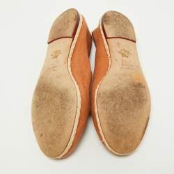 Charlotte Olympia Brown Canvas Espadrilles Flats Size 37