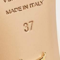 Pre Owned Charlotte Olympia Off White Leather Embellished Dolly Platform Pumps Size 37