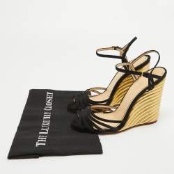 Charlotte Olympia Black Sandals Ankle Strap Sandals Size 40