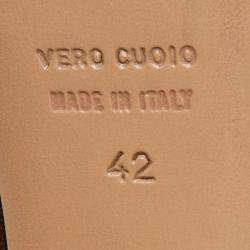 Pre Owned Charlotte Olympia Brown/Gold Suede Dolly Platform Pumps Size 42