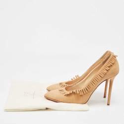 Charlotte Olympia Beige Suede Pointed Toe  Pumps Size 39