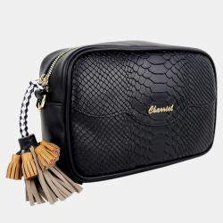 Pre Owned Charriol Black Leather Palais Royal Crossbody bag