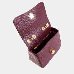 Charriol Bordeaux Leather Laetitiaclassic Handbag
