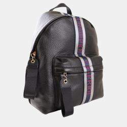 Charriol Black Leather Deauville Backpack