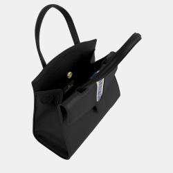 Charriol Black Leather Deauville Handbag