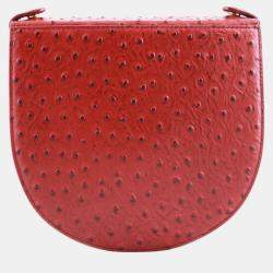 Charriol Bordeaux Leather Passion Ostrich Crossbody bag