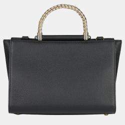 Pre Owned Charriol Black Leather MARIE OLGA Handbag