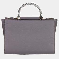 Pre Owned Charriol Storm Grey Leather MARIE OLGA Handbag