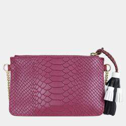 Charriol Mulberry Leather PALAIS ROYAL Clutch Bag