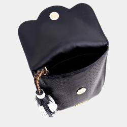 Pre Owned Charriol Black Leather PALAIS ROYAL Clutch Bag