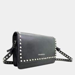 Pre Owned Charriol Black Leather ZenHarmony Handbag