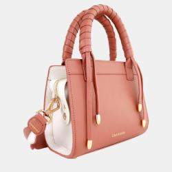 Charriol Light Brown/Off White Leather Forever Handbag