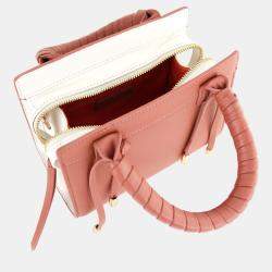 Charriol Light Brown/Off White Leather Forever Handbag