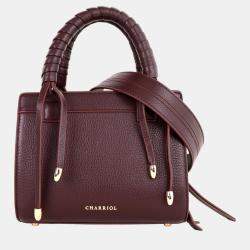 Charriol Chocolate Leather Forever Handbag