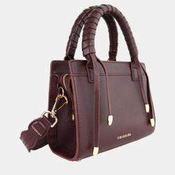 Charriol Chocolate Leather Forever Handbag