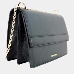 Charriol Black Leather Forever Handbag
