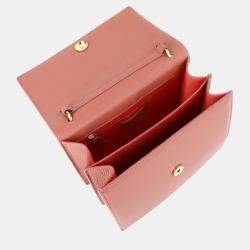 Pre Owned Charriol Light Brown Leather Forever Handbag