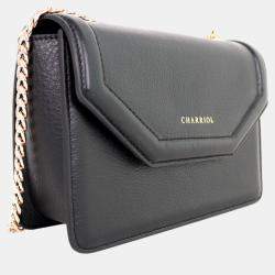 Charriol Black Leather Twilight Handbag