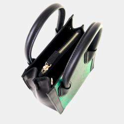 Charriol Green Leather Tote Exotic Skin Handbag