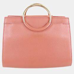 Charriol Light Brown/Off White Leather Forever Handbag