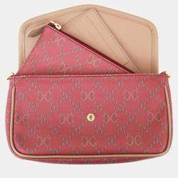 Pre Owned Charriol Bordeaux & Grey Leather CALYPSO Crossbody