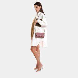 Pre Owned Charriol Bordeaux & Grey Leather CALYPSO Crossbody