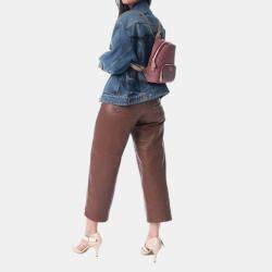 Pre Owned Charriol Bordeaux & Grey Leather  Backpack