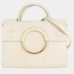 Charriol Beige Leather Chameleon Handbag