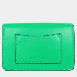 Pre Owned Charriol Green Leather TWIST Crossbody
