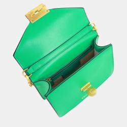 Pre Owned Charriol Green Leather TWIST Crossbody