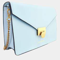 Pre Owned Charriol Blue Leather TWIST Handbag