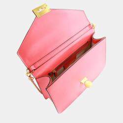 Pre Owned Charriol Coral  Leather TWIST Handbag