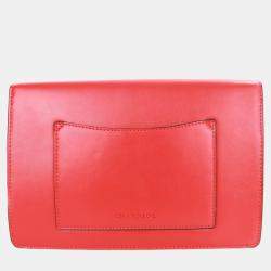 Pre Owned Charriol Red Leather TWIST Handbag