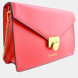 Pre Owned Charriol Red Leather TWIST Handbag