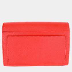 Charriol Red Leather Chameleon Crossbody